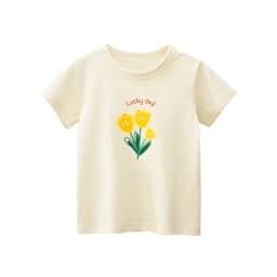 2025 Summer 2-8 Years Kids Girl Shorts Sleeve T-shirts Printed Little Girl Top Baby Girl T Shirts Children Toddler Girl Clothes