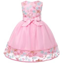 European and American Embroidery Dress Girl's Party Lace Princess Flower Child Net Gauze Pengpeng Dress