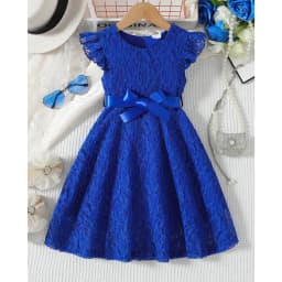 Girls Lace Dress Summer Princess Dresses for Kids Candy Color Teenager Wedding Performance Costume Baby Clothing 1-10T