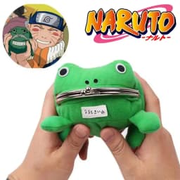 Bandai Naruto Cartera De Rana Anime Japonés Rana Linda Cartera Cosplay Ninja Monedero Pequeño Bolso Titular