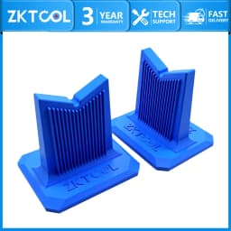 2Pcs Blue Universal Crankshaft Stand, Non-Slip Pads, Chemical Resistant, Safe Support Bracket for Engine Repair Tools