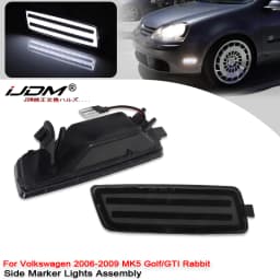 For VW Golf MK5 MK6 R32 GTI Rabbit Jetta 1K5945071A 1K5945072A Car Amber LED Turn Signal Lamp Indicators Front Side Marker Light