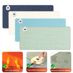 Electric Heat Mouse Pad Table Mat Display Temperature Heating Mouse Pad Keep Warm Hand For Office Computer Desk Keyboard Winter