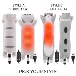 USB Charging Electric Heating Pad Period Heated Plush Cute Soft Cat Office Nap Pillow Lovely Cat Heating Pad For Gril Gift