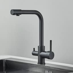 Rozin Chrome Brass Purified Water Kitchen Faucet Mixer Tap and Pure Water Filter Faucet Deck Mounted Dual Handles Hot Cold Taps