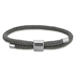 MKENDN Minimalist Stainless Steel Bracelet Men Women Handmade Adjustable Size Rope Couple Bracelets Summer Beach Jewelry Gift
