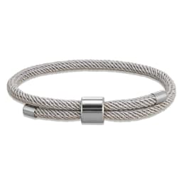 MKENDN Minimalist Stainless Steel Bracelet Men Women Handmade Adjustable Size Rope Couple Bracelets Summer Beach Jewelry Gift