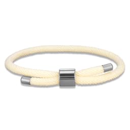 MKENDN Minimalist Stainless Steel Bracelet Men Women Handmade Adjustable Size Rope Couple Bracelets Summer Beach Jewelry Gift
