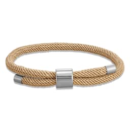 MKENDN Minimalist Stainless Steel Bracelet Men Women Handmade Adjustable Size Rope Couple Bracelets Summer Beach Jewelry Gift