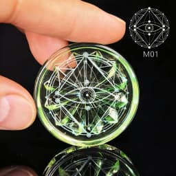 Customized Magic Pattern 4000cc Health Bio-Plate with Gaussian Mini Flat Bio-Glass Plate Gift for Improved Blood Circulation