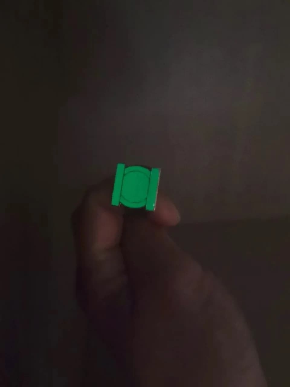 Hot Luminescent Effect Green Lantern Ring Cosplay High Quality Metal Ring For Men Metal Finger Jewelry Accessories