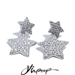 Yhpup New Stainless Steel Pentagram Star Dangle Earrings Bijoux Women Simple Metal Rust Proof Trendy Daily Gold Color Jewelry