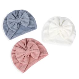 Cute Baby Hat Girls Kids Beanie Bowknot Cap Newborn Photography Spring Autumn Turban Infant Children Props