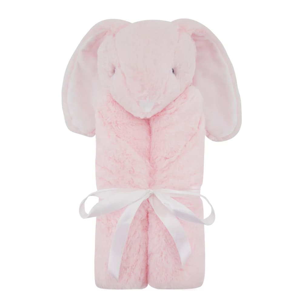 Baby Blanket New Thicken Double Layer Plush Infant Swaddle Wrap Pink Rabbit Toy Newborn Baby Bedding Children Blanket Bebe Duvet