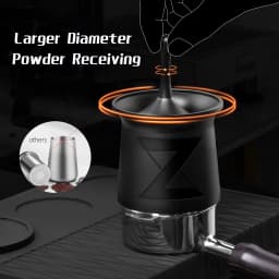 IKAPE Coffee Blind Shaker, Espresso Powder Receiver Cup, Coffee Powder Receiver Container for 51/54/58mm Portafilters (Z-Graphs)