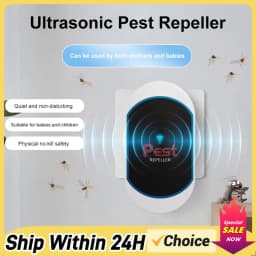 Ultrasonic Pest Repeller Electronic Pest Repeller No Noise Plug-in Insect Repeller Rat Mosquito Repellent for Bat Mosquito