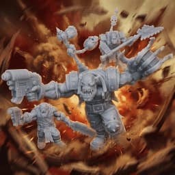 Brutal Orc Raiders Miniature,3d Printing,Gray Resin,Unpainted,Game Miniatures,Model Collection,Character Figure,Orc