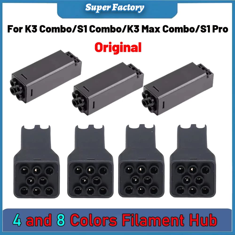 Original 4 and 8 Colors Filament Hub for ANYCUBIC Kobra S1 Combo/Kobra 3 Max Combo/Kobra 3 Combo 3D Printer Parts Accessories