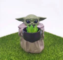 Star Wars Baby Yoda Cute Yoda Baby Flower Pot The Mandalorian Dolls Toy Gifts for Children