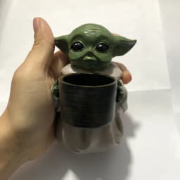 Star Wars Baby Yoda Cute Yoda Baby Flower Pot The Mandalorian Dolls Toy Gifts for Children