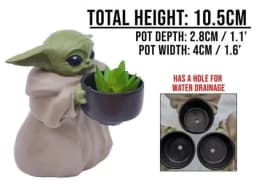 Star Wars Baby Yoda Cute Yoda Baby Flower Pot The Mandalorian Dolls Toy Gifts for Children