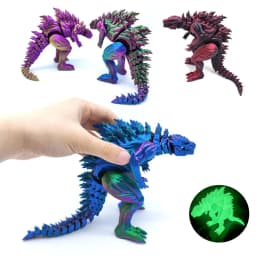 3D Printed Muscle Dinosaur Action Figure Mini Toys Monster Figure Joint Model Movable Rotatable Desktop Ornament Kids Gift