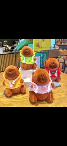 Cute Cartoon Kapibara Pendant Plush Toy Doll Bag Hanging Ornaments Cute Kapila Keychain Doll Car Pendant Desktop Doll Ornaments