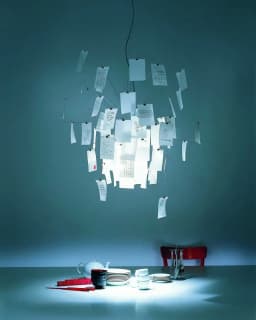 home decor Living room paper pendant lamp Zettel art DIY album card chandelier  creative room decorative led lights