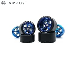 FANSGUY Adult Model Wheels 1Set 1/64 Alloy Car Staggered Front Small Rear Large Wheel 11.2mm+13mm BMS-F/FP Serie