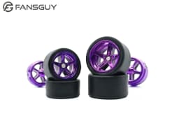 FANSGUY Adult Model Wheels 1Set 1/64 Alloy Car Staggered Front Small Rear Large Wheel 11.2mm+13mm BMS-F/FP Serie