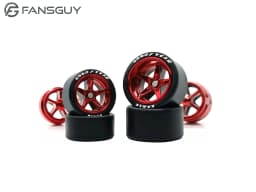 FANSGUY Adult Model Wheels 1Set 1/64 Alloy Car Staggered Front Small Rear Large Wheel 11.2mm+13mm BMS-F/FP Serie
