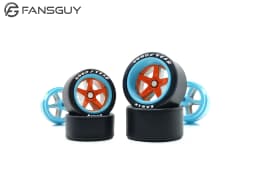 FANSGUY Adult Model Wheels 1Set 1/64 Alloy Car Staggered Front Small Rear Large Wheel 11.2mm+13mm BMS-F/FP Serie