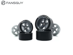 FANSGUY Adult Model Wheels 1Set 1/64 Alloy Car Staggered Front Small Rear Large Wheel 11.2mm+13mm BMS-F/FP Serie
