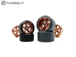 FANSGUY Adult Model Wheels 1Set 1/64 Alloy Car Staggered Front Small Rear Large Wheel 11.2mm+13mm BMS-F/FP Serie