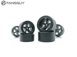 FANSGUY Adult Model Wheels 1Set 1/64 Alloy Car Staggered Front Small Rear Large Wheel 11.2mm+13mm BMS-F/FP Serie