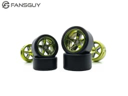 FANSGUY Adult Model Wheels 1Set 1/64 Alloy Car Staggered Front Small Rear Large Wheel 11.2mm+13mm BMS-F/FP Serie