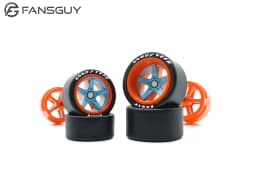 FANSGUY Adult Model Wheels 1Set 1/64 Alloy Car Staggered Front Small Rear Large Wheel 11.2mm+13mm BMS-F/FP Serie