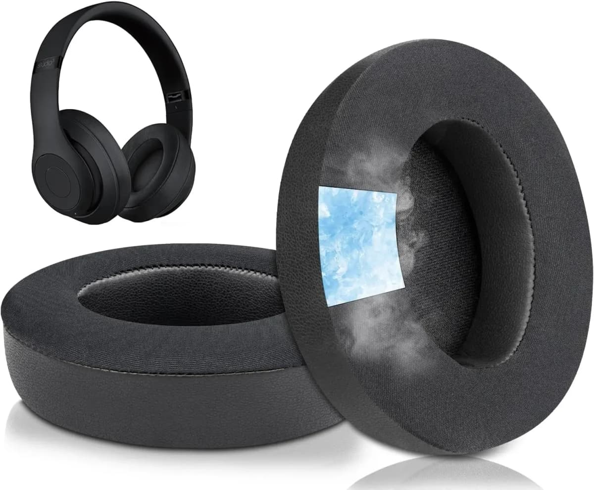 Cooling Gel Replacement Ear Pads Cushions for Beats Studio 2 & Studio 3 Wired & Wireless Headphones, Studio3 Studio2 Earpads