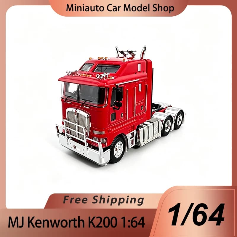 New IN STOCK MJ 1:64 Miniatue Kenworth K200 Alloy Diecast Model Car Toy Australian Heavy Truck Tractor Head Trailer Model Car