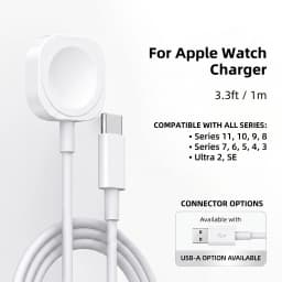 Magnetic Wireless Charger For Apple Watch USB Type C Charging Cable For Apple Watch 11 10 9 8 7 6 5 4 3 2 1 Ultra iWatch Charger