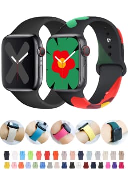 Strap For Apple Watch band 45mm 44mm 41mm 42mm 40mm 49mm 38mm Silicone correa bracelet iWatch series 9 8 5 4 3 8 6 SE 7 Ultra