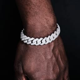 ESKEEM 14mm Bling Iced Out Cuban Zirconia Cuban Miami Prong Link For Women Men Hip Hop Street Bracelets Jewelry Wholesale