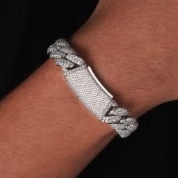 ESKEEM 2/3/4/6Row Full Diamond Bubble Cuban Bracelet 10/13/18/20/22MM CZ Stone Iced Out Hip Hop Jewelry Cuban Bracelet Women Men