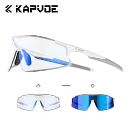 KAPVOE New Photochromic Running Sunglasses Marathon Night Riding MTB Bike Bicycle Outdoor Sport Hiking Glasses Eyewear Equipment