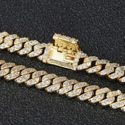 6mm Cuban Chain Women Bracelet Real Gold Plated Hip Hop Rock Street Jewelry Iced Out Cuban Bracelet Charms Birthday Gift