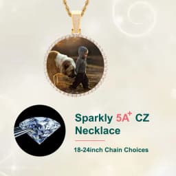 Custom Made Big Photo Medallions 18k Gold Necklace Pendant Iced Out Cuban Men Hip Hop Picture Jewelry Gift Can Free Custom Logo