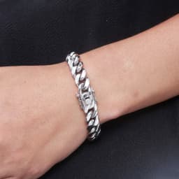 6mm-14mm18k Gold Plated Stainless Steel Cuban Bracelets Curb Cuban Link Chain Bracelets For Hiphop Jewelry