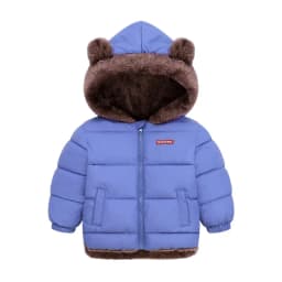 Boys Girls Thick Jackets Winter Kids Padded Fleece Warm Coats Children Hooded Cotton Outerwear Kids Clothes Cashmere Snowsuit