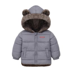 Boys Girls Thick Jackets Winter Kids Padded Fleece Warm Coats Children Hooded Cotton Outerwear Kids Clothes Cashmere Snowsuit