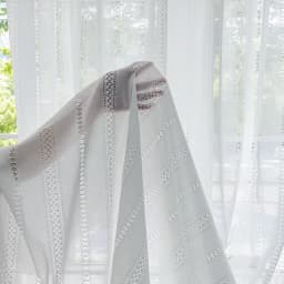 1pc Jacquard Hollow Out White Tulle Window Sher Curtains for Living Room Bedroom Dining Semi Blackout Decor 창문커텐 Rideaux Voi